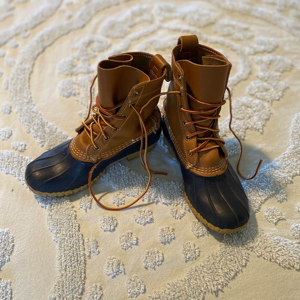 L.L. Bean Navy Bean Boots